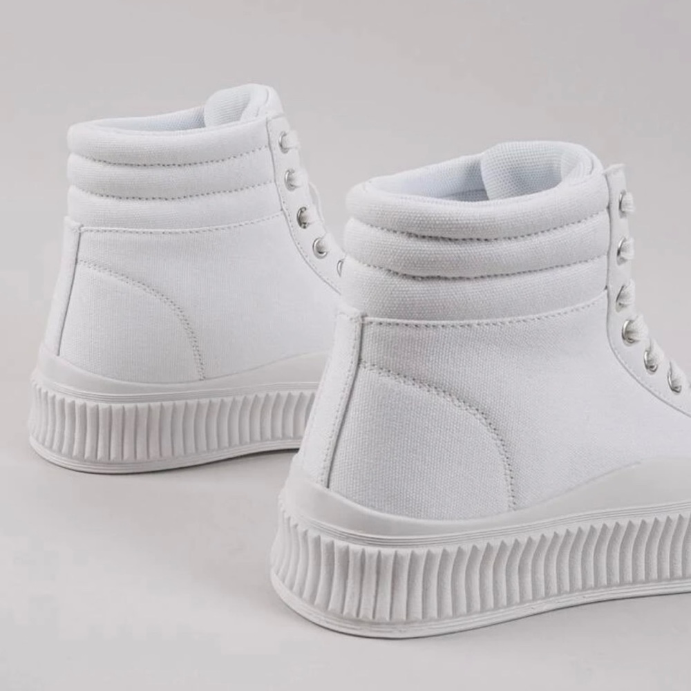 White high top sneakers